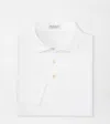 Peter Millar Solid Stretch Jersey Long Sleeve Polo White