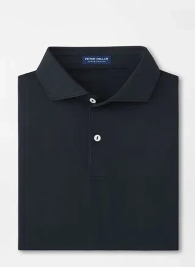 Peter Millar Soul Performance Mesh Polo In Black