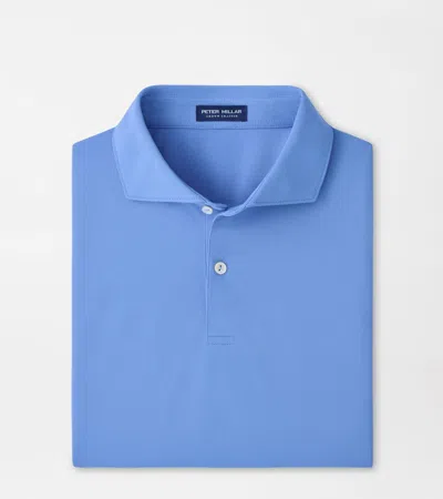 Peter Millar Soul Performance Mesh Polo In Blue