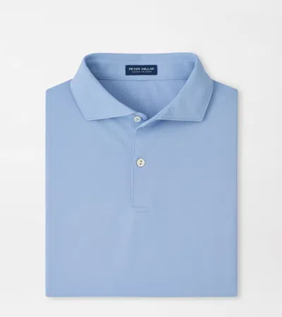 Peter Millar Soul Performance Mesh Polo In Blue