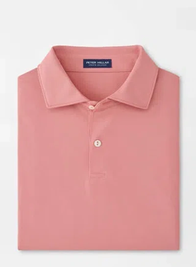 Peter Millar Soul Performance Mesh Polo In Pink Crepe