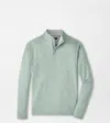 Peter Millar Crown Comfort Stripe Pullover Sweater In Green