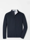 Peter Millar Stealth Performance Quarter-zip In Black