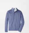 Peter Millar Stealth Performance Quarter-zip In Blue