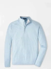 Peter Millar Crown Sport Perth Loop Quarter Zip Performance Pullover In Blue Frost