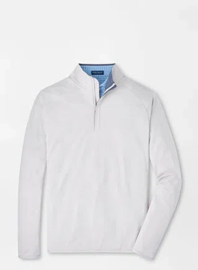 Peter Millar Stealth Performance Quarter-zip In British Grey