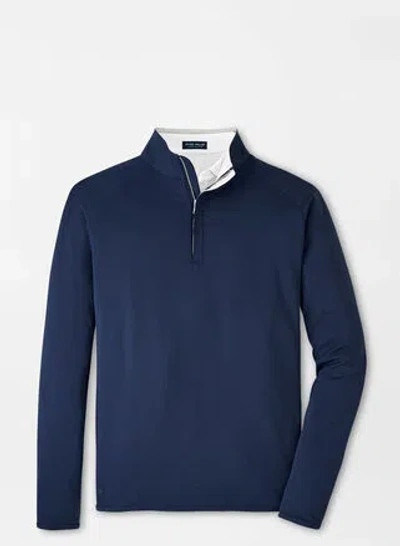 Peter Millar Stealth Performance Quarter-zip In Navy