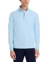 Peter Millar Stealth Performance Quarter Zip Pullover In Blue Frost