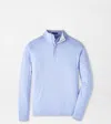 Peter Millar Stealth Performance Quarter-zip In Purple