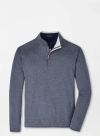Peter Millar Stealth Performance Quarter-zip In Steel