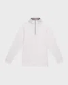 Peter Millar Stretch Terry Quarter Zip Popover, Youth In White