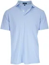 Peter Millar Gestreiftes Poloshirt In Blau
