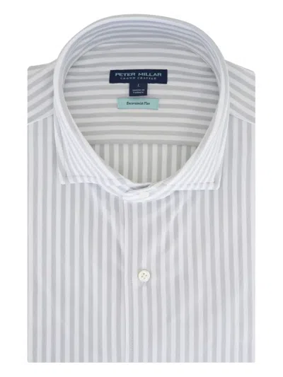 Peter Millar Striped Shirt In Gray