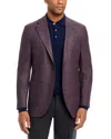 Peter Millar Tailored Fit Hyperlight Melange Textured Solid Sport Coat In Multi