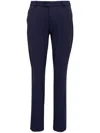 Peter Millar Tailored Straight-leg Trousers In Blue