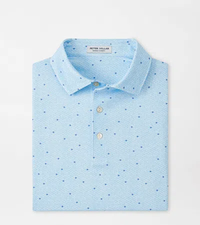 Peter Millar Tequila Sunrise Performance Jersey Polo In White