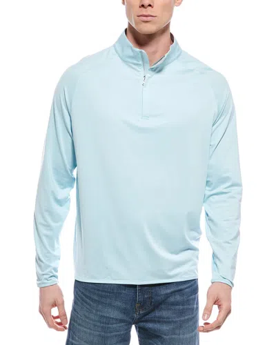 Peter Millar The Players Championship Stealth Performance 1/4-zip Pullover In Blue