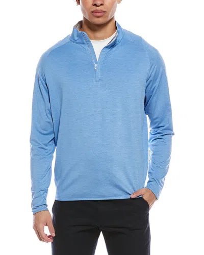 Peter Millar The Players Championship Stealth Performance 1/4-zip Pullover In Blue
