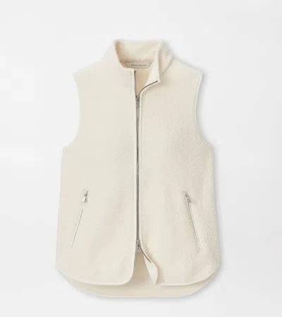 Peter Millar Tilly Bonded Sherpa Gilet In White