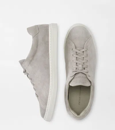 Peter Millar Vantage Lite Suede Sneaker In Gray
