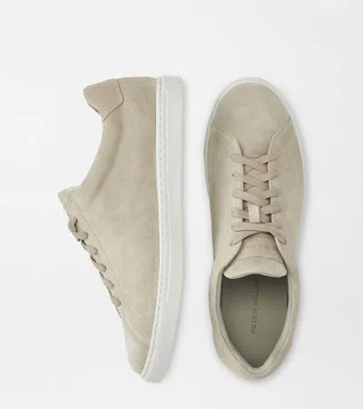 Peter Millar Vantage Lite Suede Sneaker In Sand
