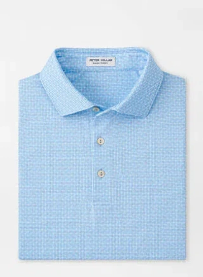 Peter Millar Vega Performance Jersey Polo In Cottage Blue
