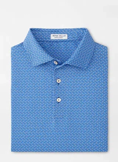 Peter Millar Vega Performance Jersey Polo In Sailor Blue