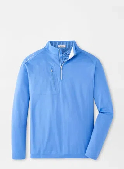 Peter Millar Verge Performance Quarter-zip In Blue Sea