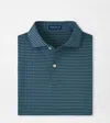 Peter Millar Verse Performance Mesh Polo In Blue