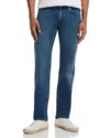 Peter Millar Vintage Regular Fit Jeans In Stone Wash In True Blue