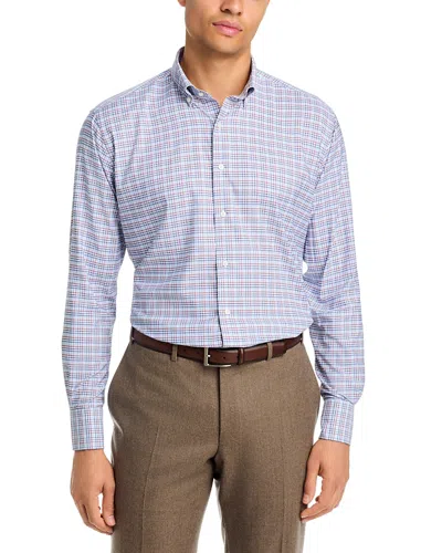 Peter Millar Wayne Performance Twill Classic Fit Sport Shirt In Blue
