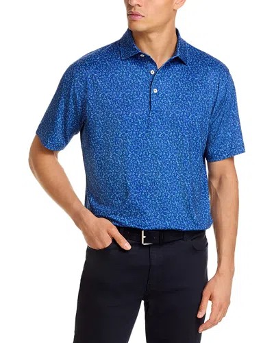 Peter Millar Wine Country Performance Jersey Polo Shirt In Blue
