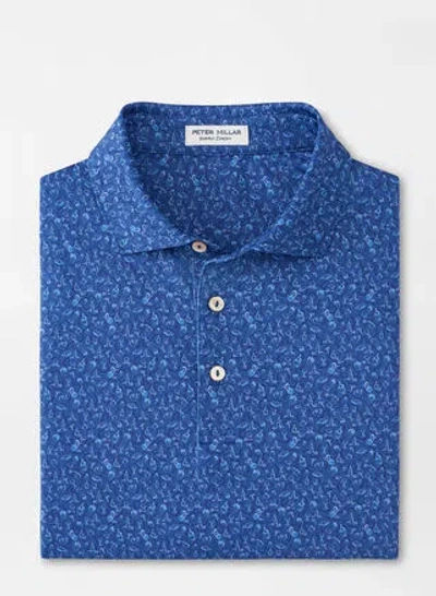 Peter Millar Wine Country Performance Jersey Polo In Sport Navy