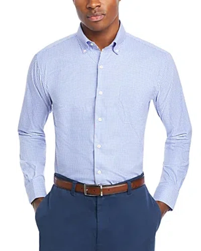 Peter Millar Winthrop Crown Lite Cotton Stretch Twill Classic Fit Performance Shirt In Blue
