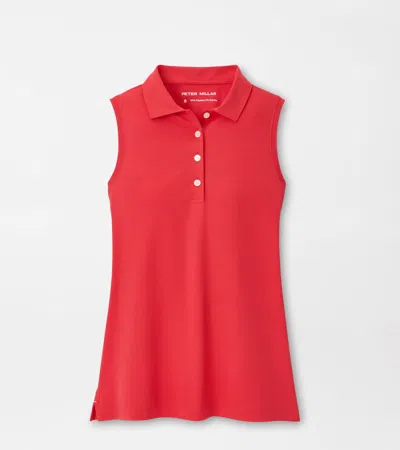 Peter Millar Women's Banded Sport Mesh Sleeveless Button Polo In Multi