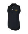 Peter Millar Women's Black Presidents Cup Opal Sleeveless Stretch Jersey Polo In Black