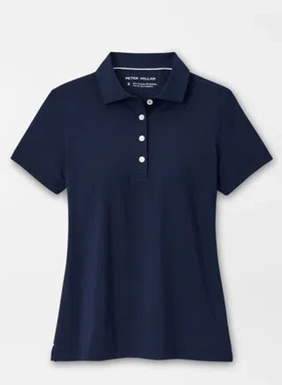 Peter Millar Women's Short Sleeve Button Polo In Navy