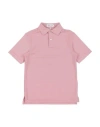 Peter Millar Youth Summer Comfort Toddler Boy Polo Shirt Brick Size 7 Polyester, Elastane In Red