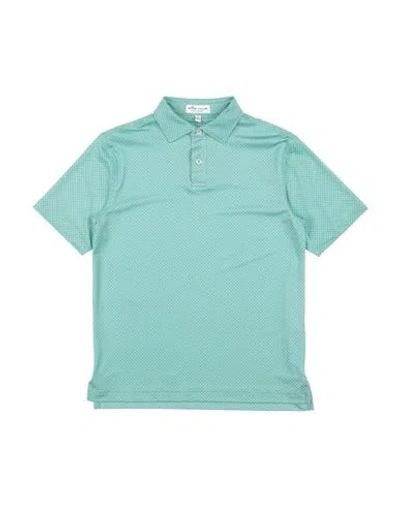 Peter Millar Babies'  Youth Summer Comfort Toddler Boy Polo Shirt Light Green Size 7 Polyester, Elastane