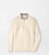 Peter Millar Zip Pullover Ivory In White