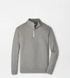 Peter Millar Zip Smoke In Gray