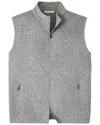 Peter Millar Crown Crafted Cambridge Wool Vest In Gray