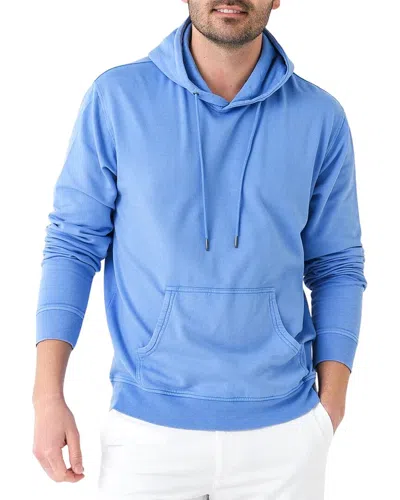 Peter Millar Pine Performance Hoodie In Blue