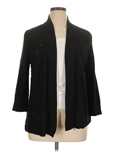 Pre-owned Peter Nygard Cardigan Sweater In Black
