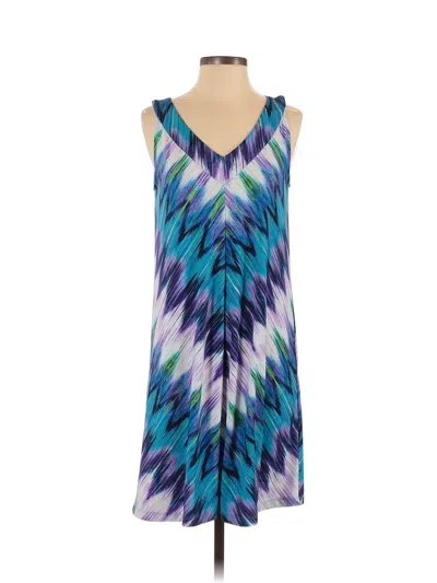 Pre-owned Peter Nygard Casual Dress In Blue