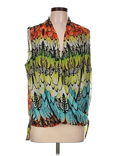 Pre-owned Peter Nygard Sleeveless Blouse In Green