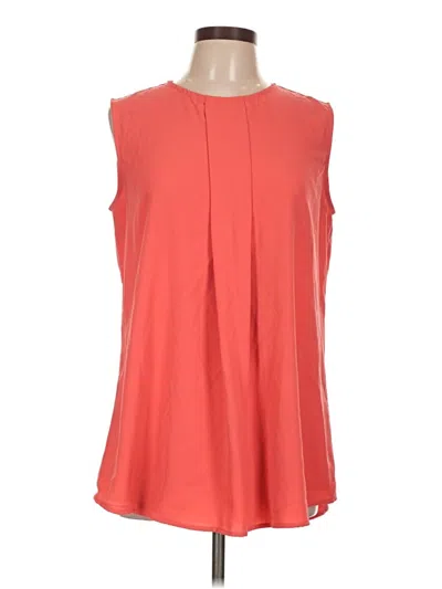 Pre-owned Peter Nygard Sleeveless Blouse In Orange