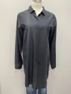 Peter O. Mahler Long Microstripe Cotton Shirt In Navy In Blue