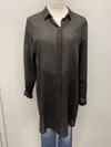 Peter O. Mahler Long Wool Shirt In Black In Black