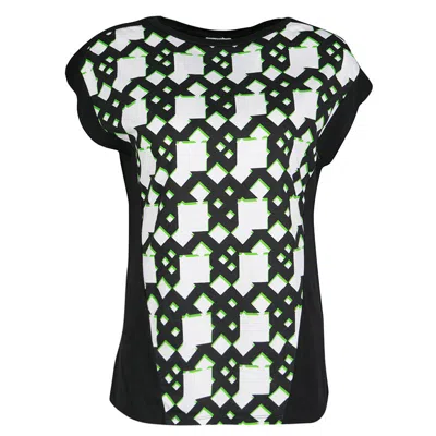Peter Pilotto Black Geometric Print T-shirt